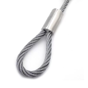 steel wire rope sling with soft eye pressed with alum ferrule