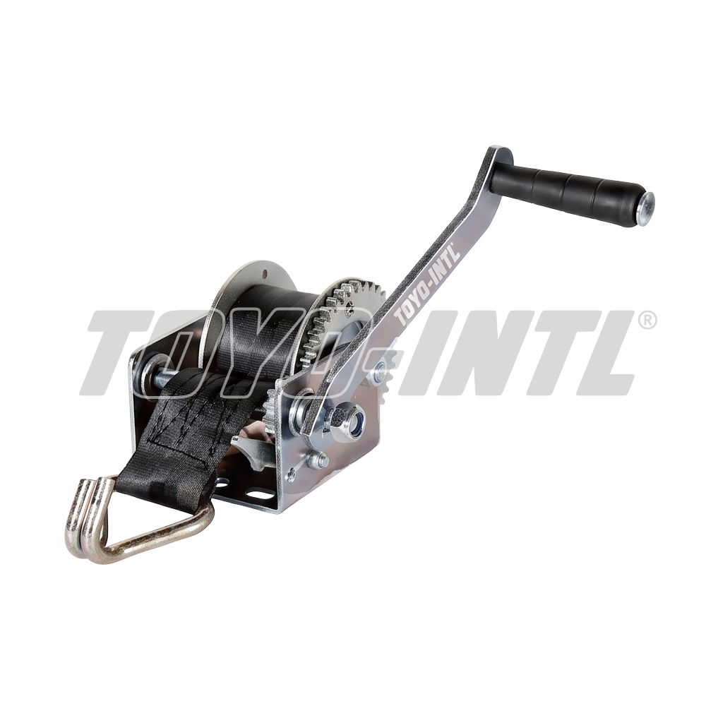 toyo intl Manual Hand Winch with Webbing Strap and Hook image 1 1