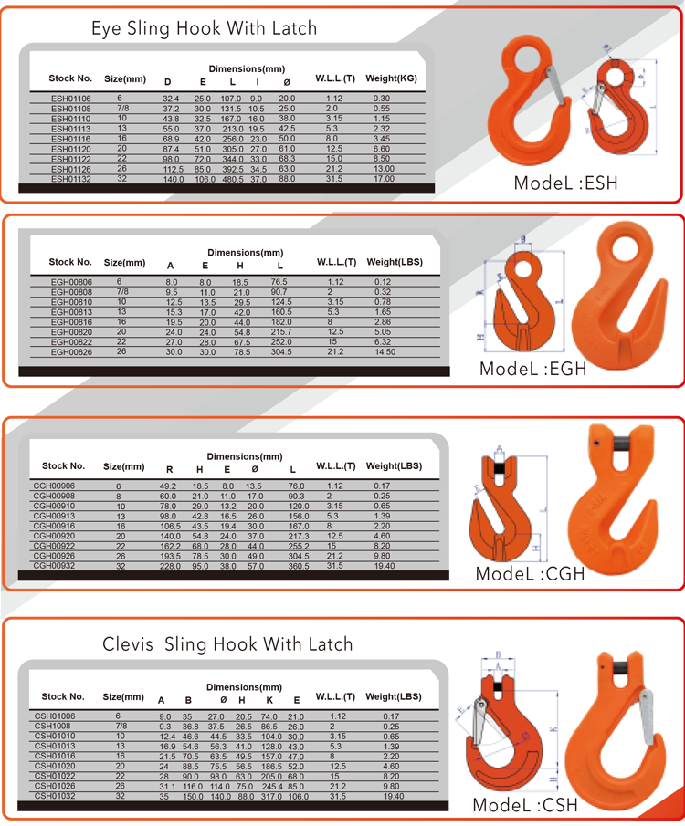 TOYO-INTL CGH CLEVIS SHORTENING GRAB HOOK