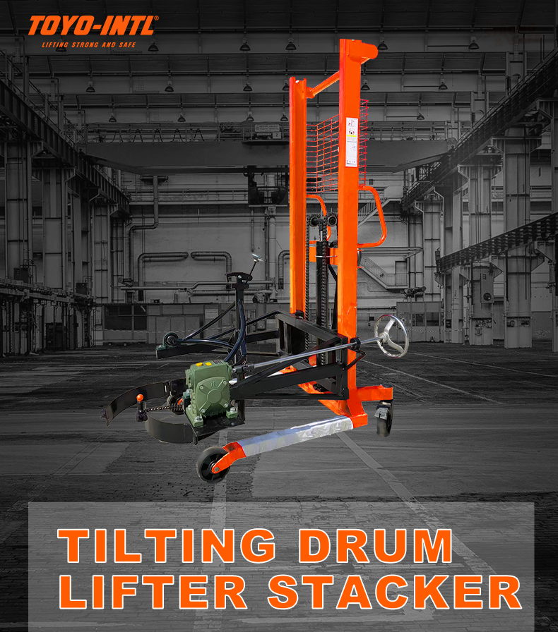 TOYO-INTL COT Tilting Drum Lifter Stacker