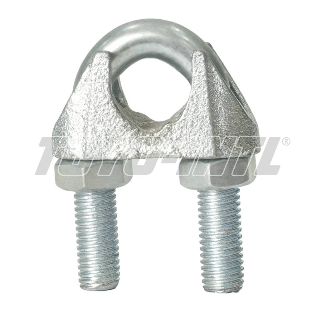 toyo intl din741 galvanized malleable wire rope clip image 1