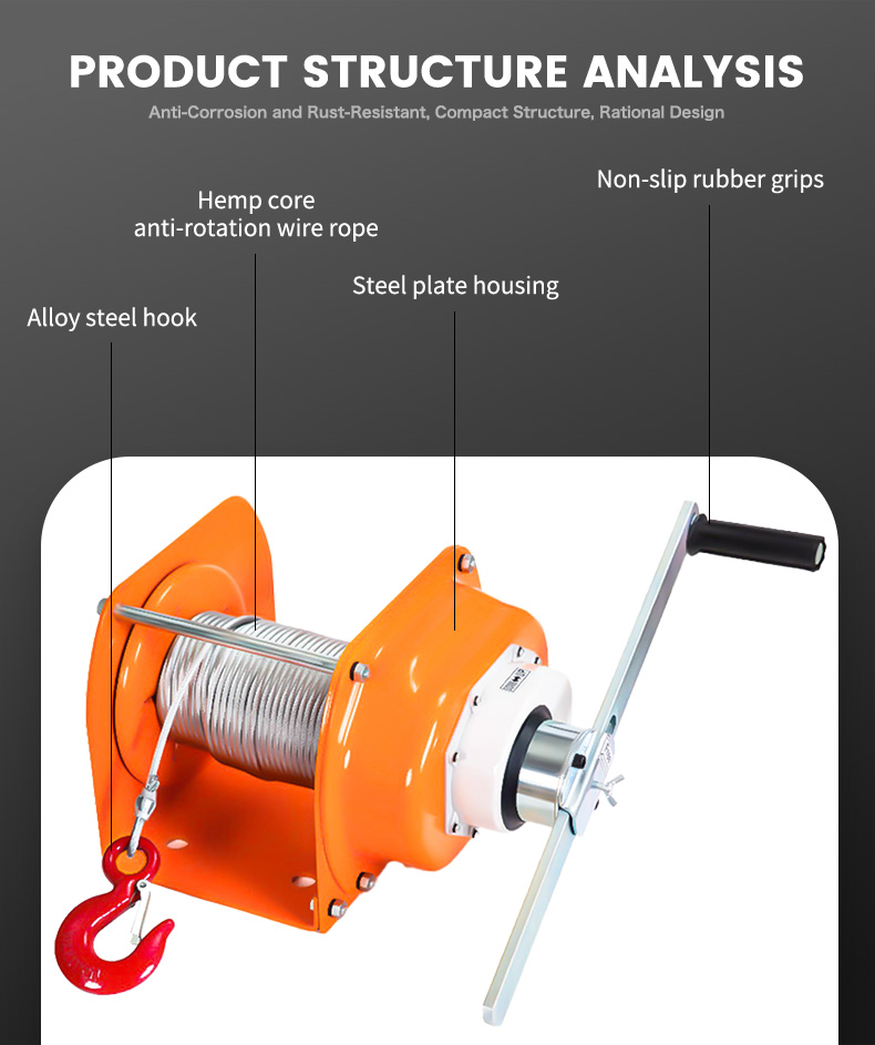 TOYO-INTL JHW Heavy Duty Hand Winch
