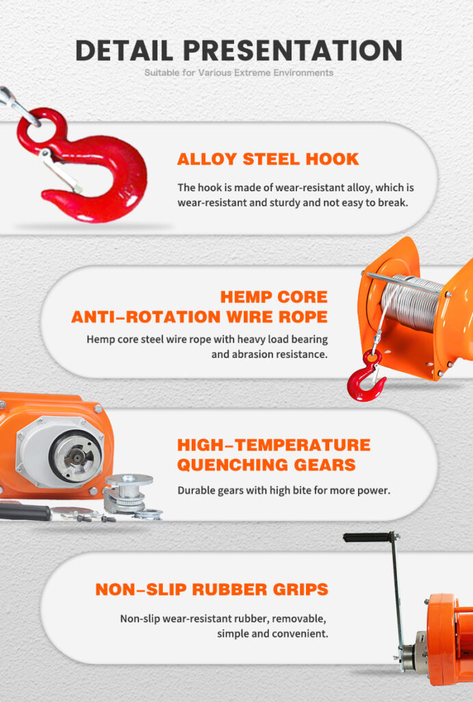 TOYO-INTL JHW Heavy Duty Hand Winch