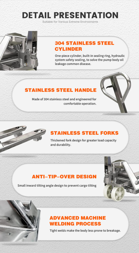 Toyo-intl new product SS304 AC pallet truck