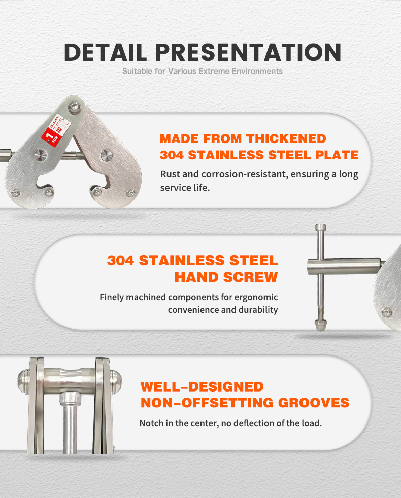 Toyo-intl new product ss304 beam clamp