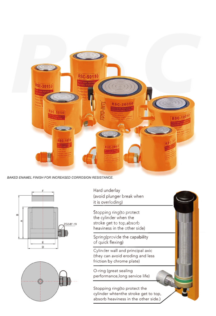 TOYO-INTL PR Double-acting Hydraulic Cylinder