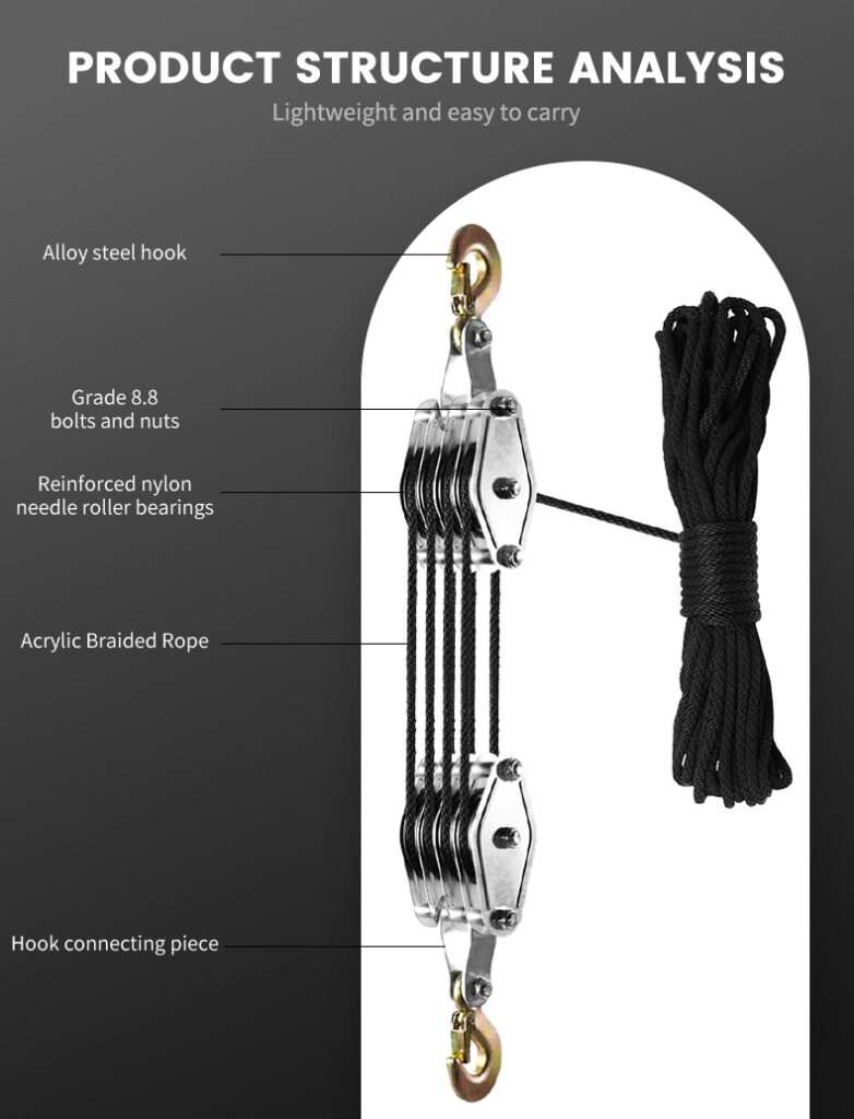 TOYO-INTL Rope Pulley Hoist